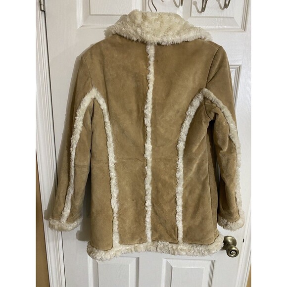 Vintage Wilson’s Leather Maxima Y2K Genuine Leather Faux Fur Women’s Coat Size M - Picture 10 of 16